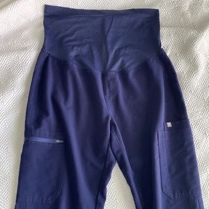Figs maternity scrub pants navy medium